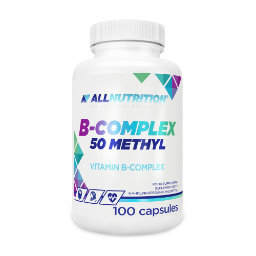 Complejo B 50 con todos los 8 vitaminas del grupo B.