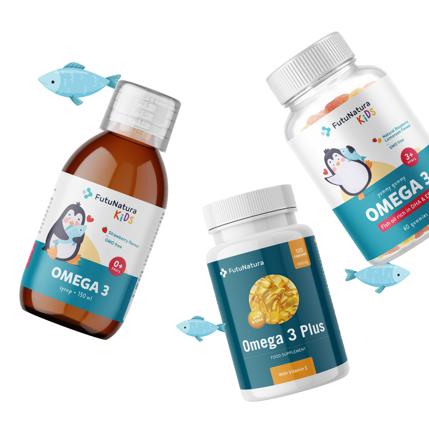 Amplia gama de omega 3