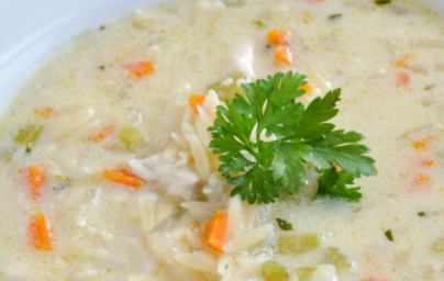 LCHF grška juha s piščancem