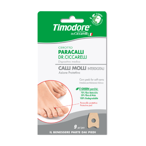 Parche protector para ojos de gallo entre los dedos, 9 piezas