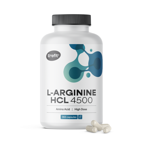 L-arginin HCL 4500 mg en cápsulas