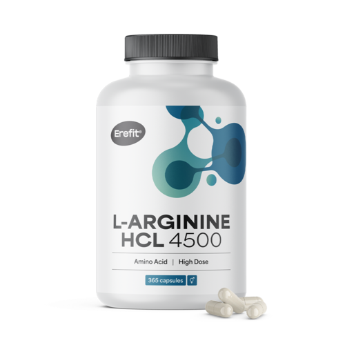 L-arginina HCL 4500 mg, 365 cápsulas