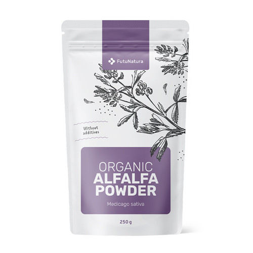 Alfalfa en polvo

Translation: Alfalfa in powder