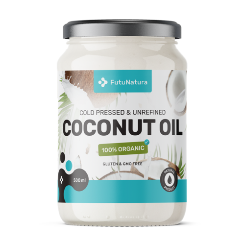 BIO Aceite de Coco – prensado en frío, no refinado, 500 ml