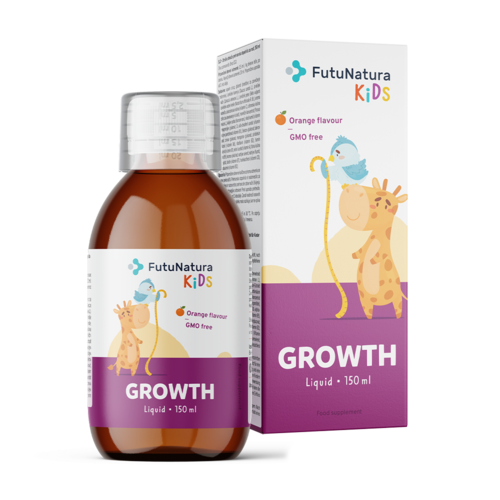 GROWTH – Complemento alimenticio líquido para niños en periodo de crecimiento, 150 ml