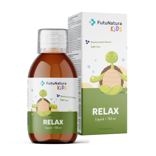 Relax – Complemento alimenticio líquido infantil para la relajación, 150 ml