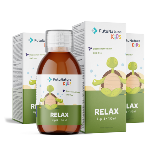 3x Relax – Complemento alimenticio líquido infantil para la relajación, en total 450 ml