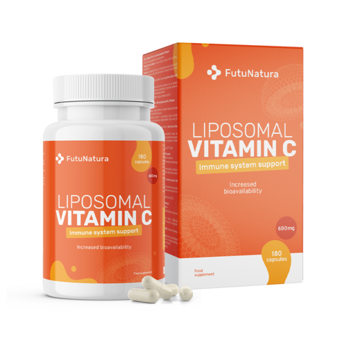 Vitamina C liposomal 1200 mg, 180 cápsulas