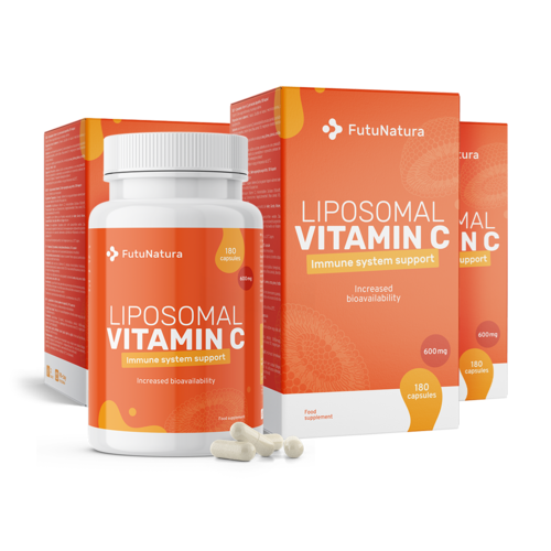 3x Vitamina C liposómica 1200 mg, en total 540 cápsulas