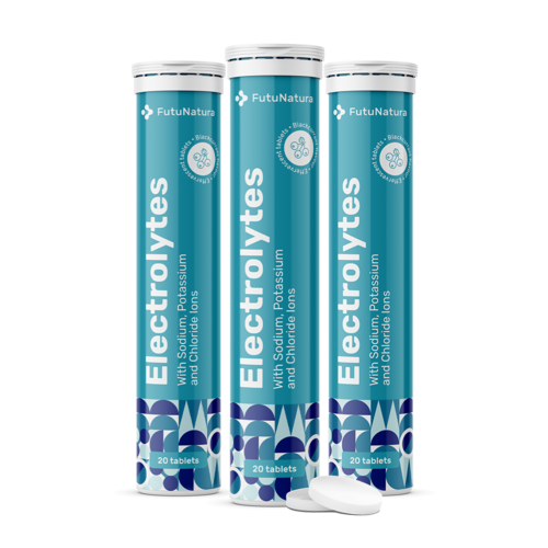 3x Electrolitos – comprimidos efervescentes, en total 60 comprimidos efervescentes