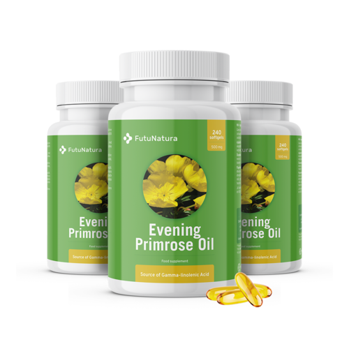 3x Aceite de onagra 1000 mg, en total 720 cápsulas blandas