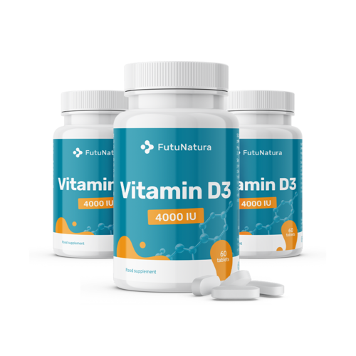 3x Vitamina D3 4000 ui, en total 180 comprimidos