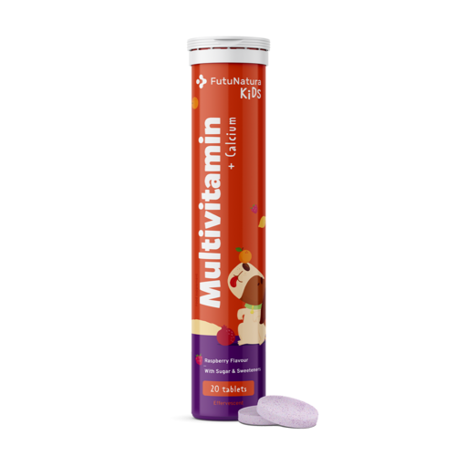 Multivitaminas para niños – comprimidos efervescentes, 20 comprimidos efervescentes