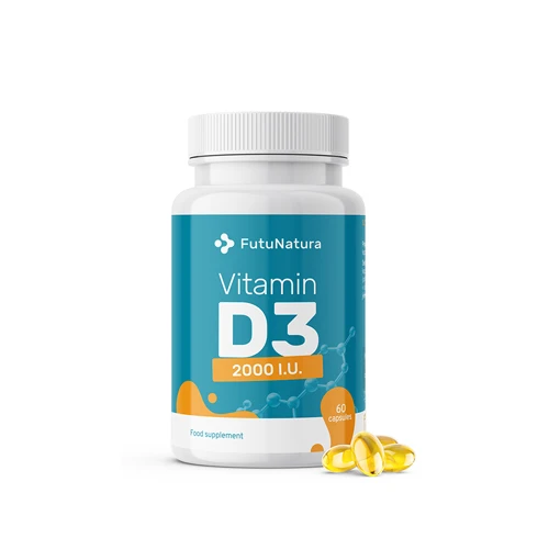 Cápsulas de vitamina D.