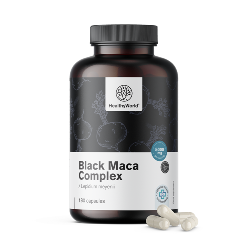 Complejo de maca negra 5000 mg, 180 cápsulas
