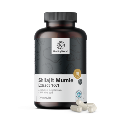 Shilajit Mumie Extract 10:1, 120 cápsulas