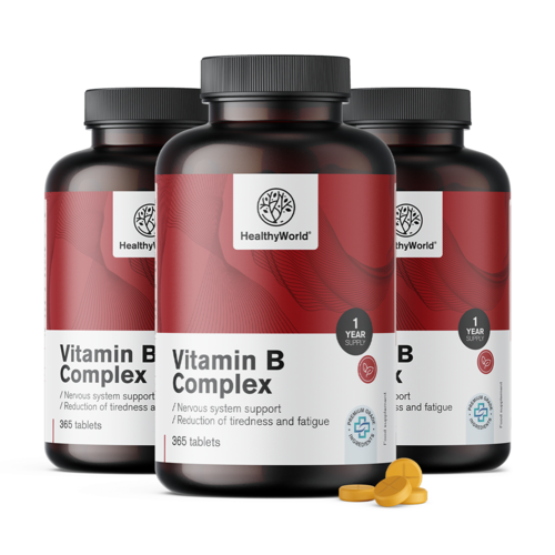 3x Complejo vitamínico B, en total 1095 comprimidos
