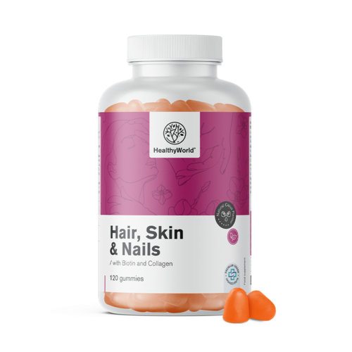 Hair, Skin & Nails – Gominolas para el cabello, piel y uñas, 120 gominolas