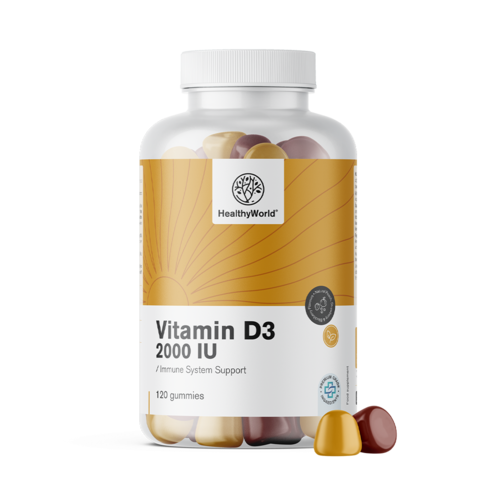 Vitamina D3 2000 UI en forma de gominolas