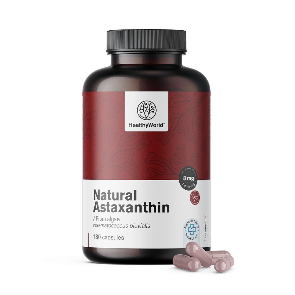 Astaxantina natural 8 mg en cápsulas