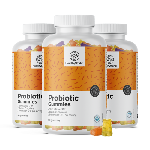 3x Probiotic - gominolas de cultivo microbiológico, en total 270 gominolas
