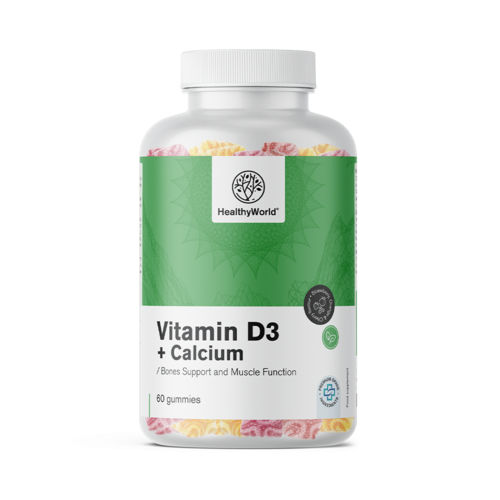 Vitamina D3 + Calcio en gominolas