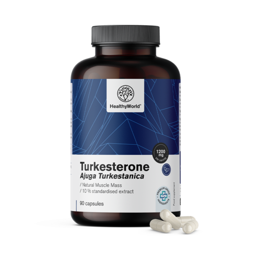Turkesterona 1200 mg en cápsulas.