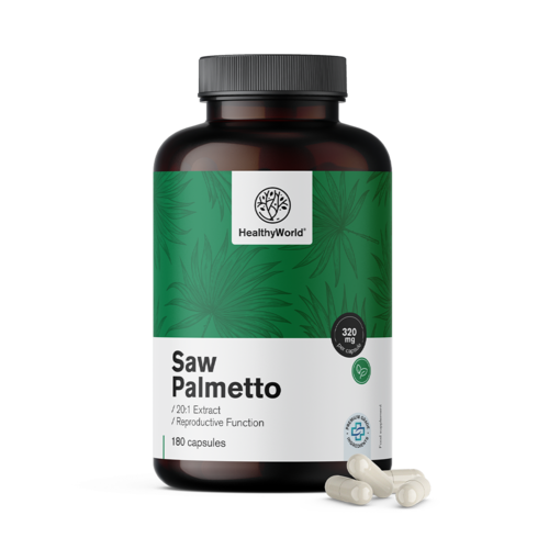 Saw Palmetto – Serenoa repens 320 mg, 180 cápsulas