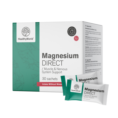 Magnesio DIRECT 400 mg con sabor a naranja