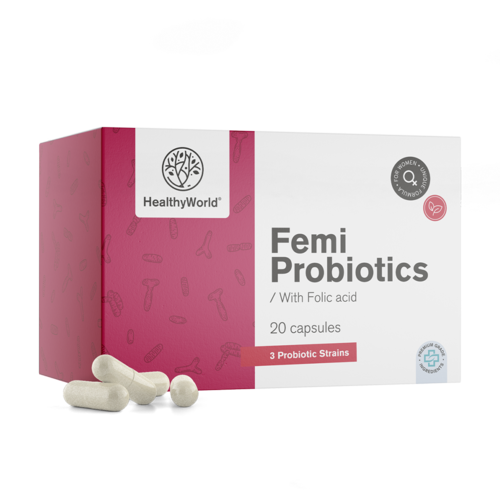 Femi Probiotics - para las mujeres, 20 cápsulas