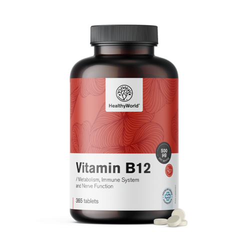 Vitamina B12 500 µg, 365 comprimidos