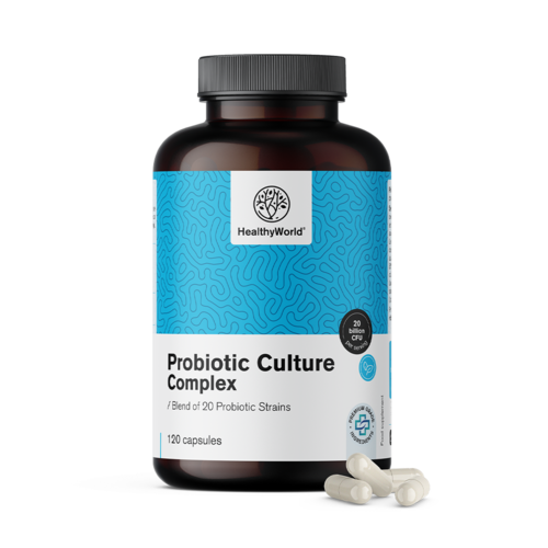 Probiotic Culture - complejo de cultivos microbiológicos, 120 cápsulas