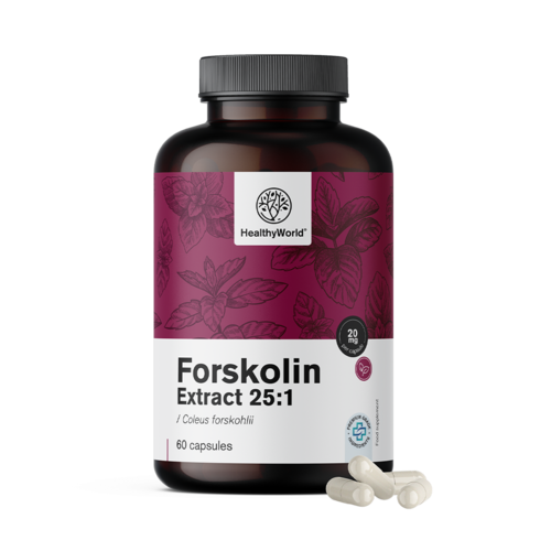 Forskolina - de extracto de cóleo 20 mg, 60 cápsulas