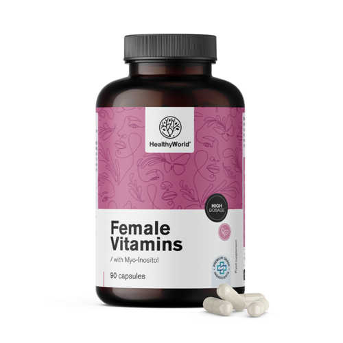 Vitaminas femeninas con mio-inositol, 90 cápsulas