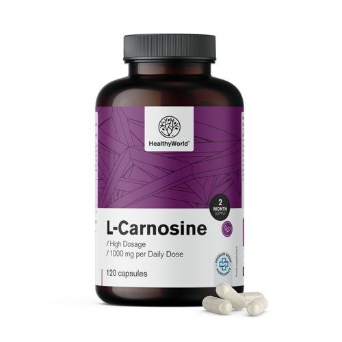 L-carnosina 1000 mg, 120 cápsulas