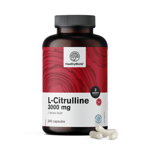 L-citrulina 3000 mg, 240 cápsulas
