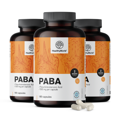 3x PABA 500 mg, en total 540 cápsulas