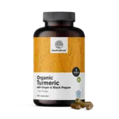 BIO Cúrcuma 1440 mg - con jengibre y pimienta negra, 180 cápsulas