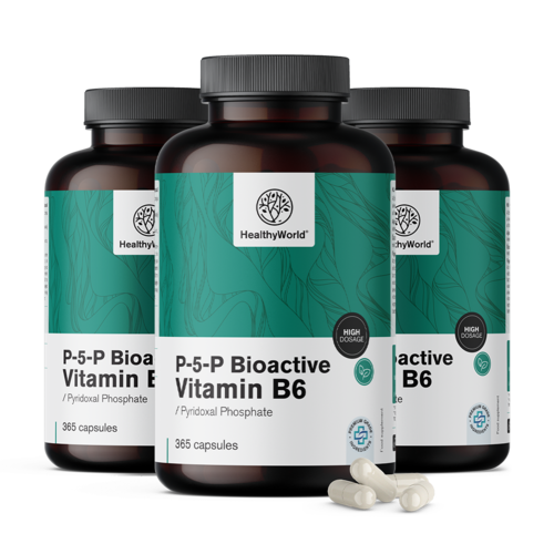 3x P-5-P - Vitamina B6 Bioactiva, en total 1095 cápsulas