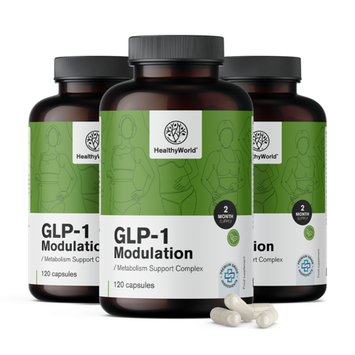 3x GLP-1 Modulation – Complejo para apoyar el metabolismo, en total 360 cápsulas