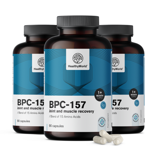 3x BPC-157 – regeneración muscular y articular, en total 270 cápsulas