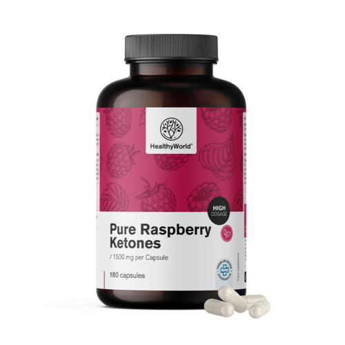 Cetonas de frambuesa 1500 mg, 180 cápsulas