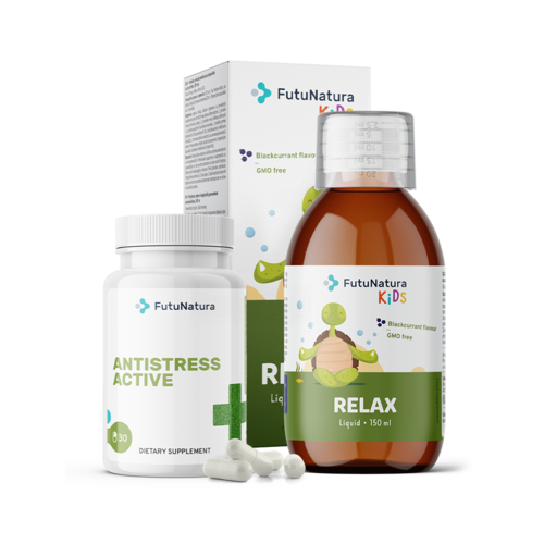 Calma: AntiStress + complemento alimenticio líquido para niños, set