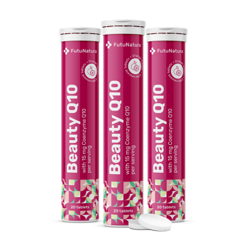 3x Beauty Q10 – comprimidos efervescentes, en total 60 comprimidos efervescentes