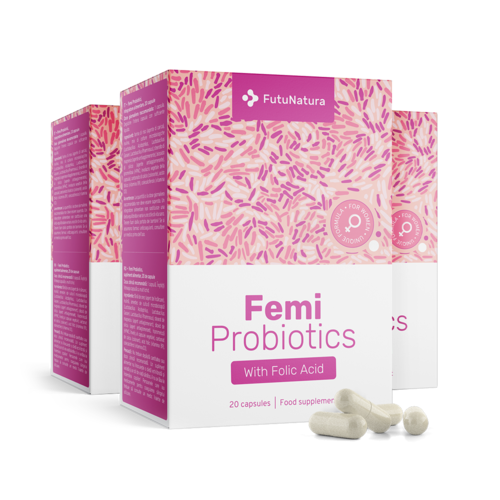 3x Femi Probiotics – para mujeres, en total 60 cápsulas