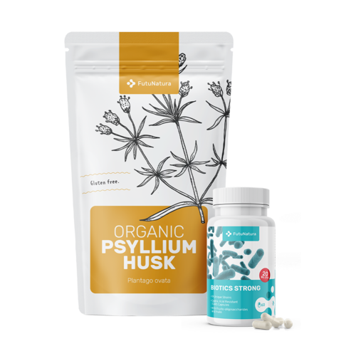 Digestión sana: Biotics Strong + Llantén de la India BIO, set