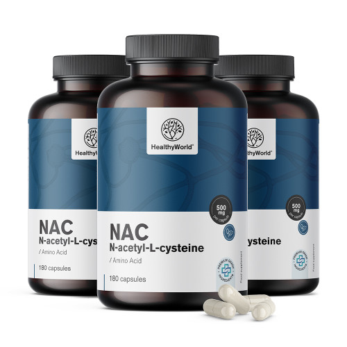 3x NAC 500 mg, en total 540 cápsulas
