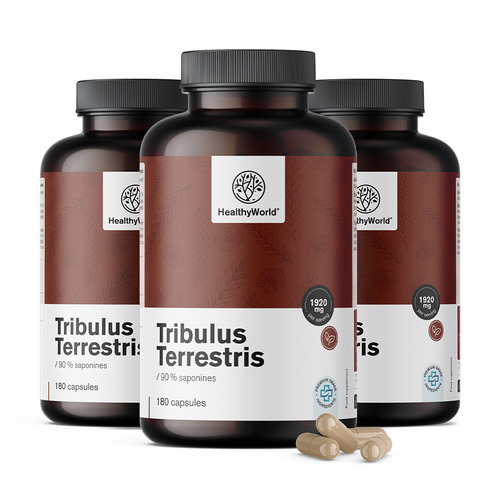 3x Abrojo – Tribulus 1920 mg, en total 540 cápsulas