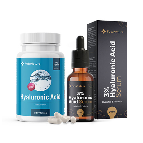 Conjunto hialurónico: cápsulas + sérum, set
