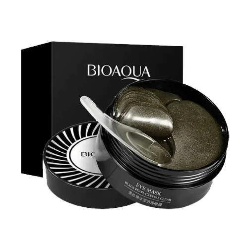 Mascarilla hidratante con perlas negras.